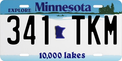 MN license plate 341TKM