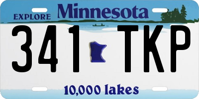 MN license plate 341TKP