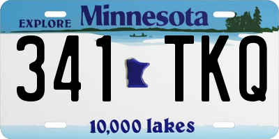 MN license plate 341TKQ