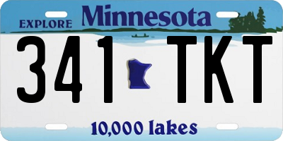 MN license plate 341TKT
