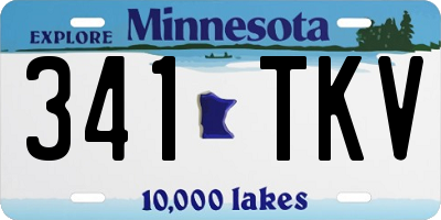 MN license plate 341TKV