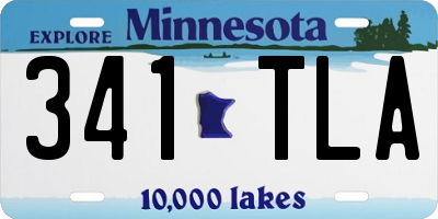 MN license plate 341TLA