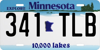 MN license plate 341TLB