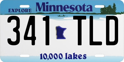 MN license plate 341TLD
