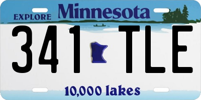MN license plate 341TLE
