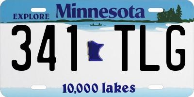 MN license plate 341TLG