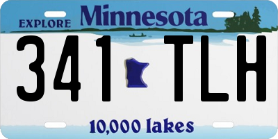 MN license plate 341TLH