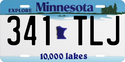 MN license plate 341TLJ
