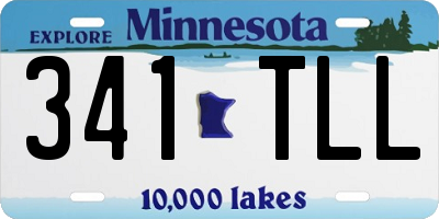 MN license plate 341TLL