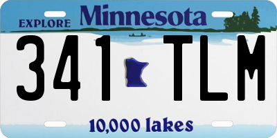 MN license plate 341TLM