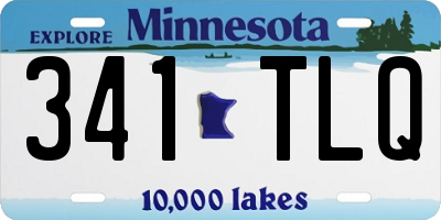 MN license plate 341TLQ