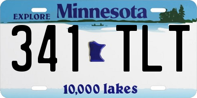 MN license plate 341TLT