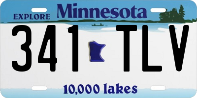 MN license plate 341TLV