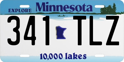 MN license plate 341TLZ