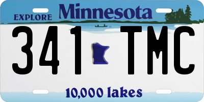 MN license plate 341TMC