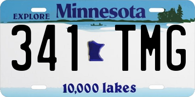 MN license plate 341TMG