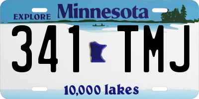 MN license plate 341TMJ