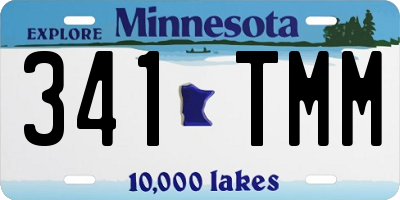 MN license plate 341TMM