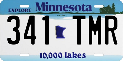 MN license plate 341TMR