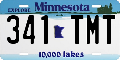 MN license plate 341TMT
