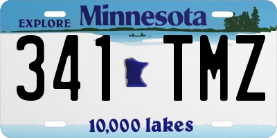MN license plate 341TMZ