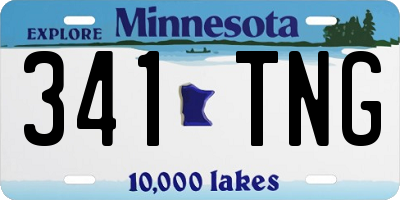 MN license plate 341TNG