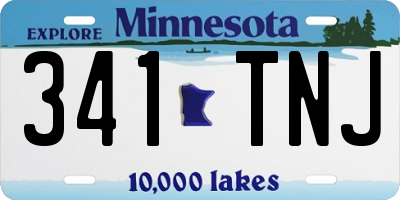 MN license plate 341TNJ