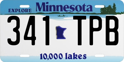 MN license plate 341TPB