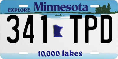 MN license plate 341TPD
