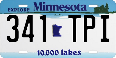 MN license plate 341TPI