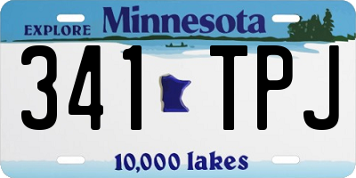 MN license plate 341TPJ