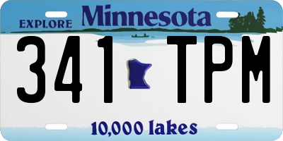 MN license plate 341TPM