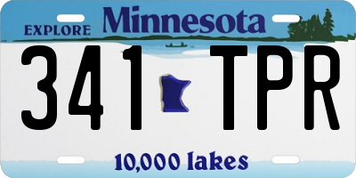 MN license plate 341TPR