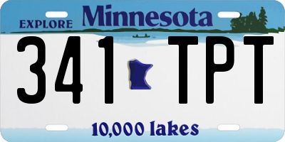 MN license plate 341TPT