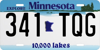 MN license plate 341TQG