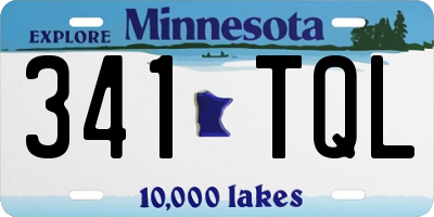 MN license plate 341TQL