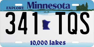 MN license plate 341TQS