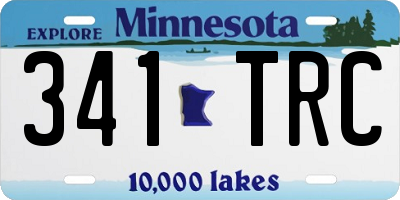 MN license plate 341TRC