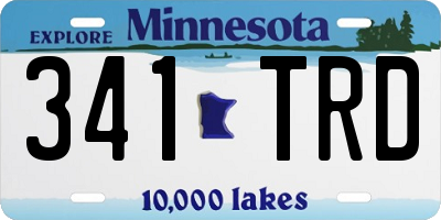 MN license plate 341TRD