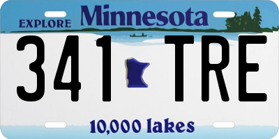 MN license plate 341TRE