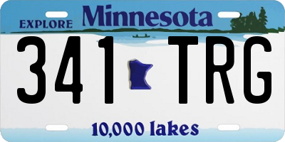 MN license plate 341TRG