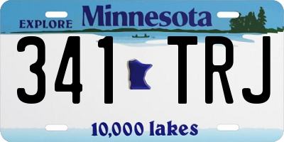 MN license plate 341TRJ