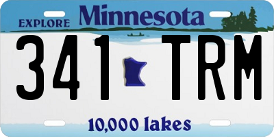 MN license plate 341TRM
