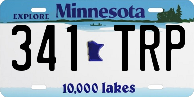 MN license plate 341TRP