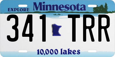 MN license plate 341TRR