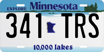 MN license plate 341TRS