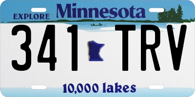MN license plate 341TRV