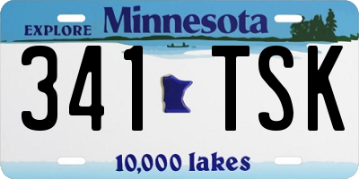 MN license plate 341TSK