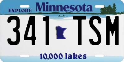 MN license plate 341TSM