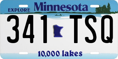 MN license plate 341TSQ